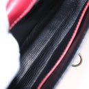 CELINE Handtas Leer Rood Goud Auth 161005-11