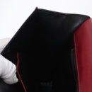 CELINE Handtas Leer Rood Goud Auth 161005-20