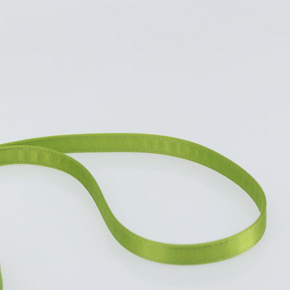 Salvatore Ferragamo Shoulder Bag Satin Green Auth 161011