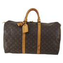 LOUIS VUITTON Monogram Keepall 50 Boston Bag M41426 LV Auth 161021-2