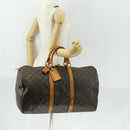 LOUIS VUITTON Monogram Keepall 50 Boston Bag M41426 LV Auth 161021-22