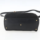 GUCCI Bamboo Hand Bag Suede 2way Black Gold 000 3444 0294 Auth 161026-5