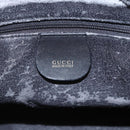 GUCCI Bamboo Hand Bag Suede 2way Black Gold 000 3444 0294 Auth 161026-19