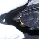 GUCCI Bamboo Hand Bag Suede 2way Black Gold 000 3444 0294 Auth 161026-20