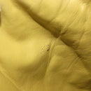 CHANEL Shoulder Bag Leather Yellow Gold CC Auth 161027V-10