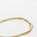 CHANEL Shoulder Bag Leather Yellow Gold CC Auth 161027V-14