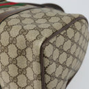GUCCI GG Supreme Web Sherry Line Hand Bag PVC Beige Gold 24 012 3842 Auth 161028-9