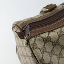 GUCCI GG Supreme Web Sherry Line Hand Bag PVC Beige Gold 24 012 3842 Auth 161028-10