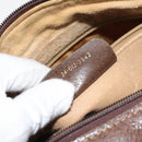 GUCCI GG Supreme Web Sherry Line Hand Bag PVC Beige Gold 24 012 3842 Auth 161028-12