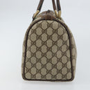 GUCCI GG Supreme Web Sherry Line Hand Bag PVC Beige Gold 24 012 3842 Auth 161028-4