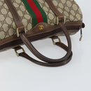 GUCCI GG Supreme Web Sherry Line Hand Bag PVC Beige Gold 24 012 3842 Auth 161028-7