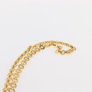 Salvatore Ferragamo Chain Gancini Shoulder Bag Leather Black Gold Auth 161032-14