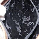 Salvatore Ferragamo Gancini Shoulder Bag Leather Beige Silver Auth 161036-21