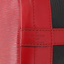 LOUIS VUITTON Epi Noe Shoulder Bag Bicolor Black Red M44017 LV Auth 161038-17
