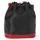 LOUIS VUITTON Epi Noe Shoulder Bag Bicolor Black Red M44017 LV Auth 161038-2