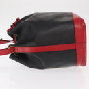 LOUIS VUITTON Epi Noe Shoulder Bag Bicolor Black Red M44017 LV Auth 161038-4