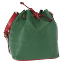 LOUIS VUITTON Epi Petit Noe Shoulder Bag Bicolor Green Red M44147 LV Auth 161040-1