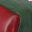 LOUIS VUITTON Epi Petit Noe Shoulder Bag Bicolor Green Red M44147 LV Auth 161040-14