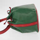 LOUIS VUITTON Epi Petit Noe Shoulder Bag Bicolor Green Red M44147 LV Auth 161040-4