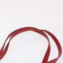 Salvatore Ferragamo Gancini Hand Bag Nylon Red Gold Auth 161041-8