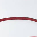 CELINE Circle Handtasche Leder 2-Wege Rot Gold Auth 161046-15