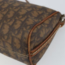 Christian Dior Trotter Romantic Shoulder Bag PVC Brown Silver Auth 161049V-10