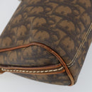 Christian Dior Trotter Romantic Shoulder Bag PVC Brown Silver Auth 161049V-11