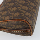 Christian Dior Trotter Romantic Shoulder Bag PVC Brown Silver Auth 161049V-13