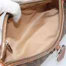 Christian Dior Trotter Romantic Shoulder Bag PVC Brown Silver Auth 161049V-17