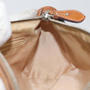 Christian Dior Trotter Romantic Shoulder Bag PVC Brown Silver Auth 161049V-18