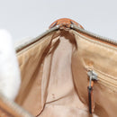 Christian Dior Trotter Romantic Shoulder Bag PVC Brown Silver Auth 161049V-19