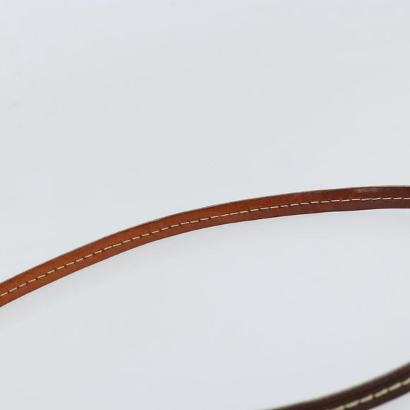 Christian Dior Trotter Romantic Shoulder Bag PVC Brown Silver Auth 161049V