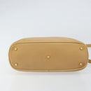 GUCCI Bamboo Hand Bag Leather 2way Beige Gold 000 3780 0290 Auth 161050-11