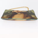 LOUIS VUITTON Masters collection Pochette Plat Bag Green M64799 LV Auth 161054V-6