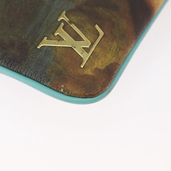 LOUIS VUITTON Masters collection Pochette Plat Bag Green M64799 LV Auth 161054V