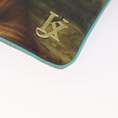 LOUIS VUITTON Masters collection Pochette Plat Bag Green M64799 LV Auth 161054V-17