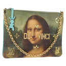 LOUIS VUITTON Masters collection Pochette Plat Bag Green M64799 LV Auth 161054V-1