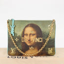 LOUIS VUITTON Masters collection Pochette Plat Bag Green M64799 LV Auth 161054V-12