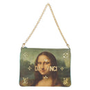 LOUIS VUITTON Masters collection Pochette Plat Bag Green M64799 LV Auth 161054V-13