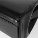 BALLY Hand Bag Leather Black Silver Auth 161058-14