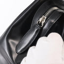 BALLY Hand Bag Leather Black Silver Auth 161058-17
