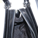 BALLY Hand Bag Leather Black Silver Auth 161058-20