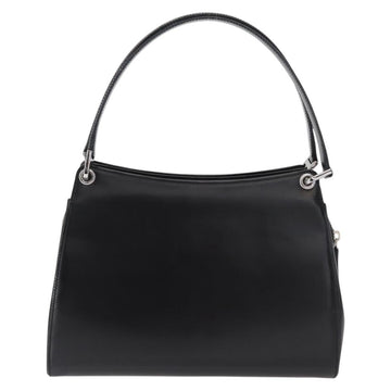 BALLY Hand Bag Leather Black Silver Auth 161058 - 0