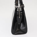 BALLY Hand Bag Leather Black Silver Auth 161058-3