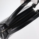 BALLY Hand Bag Leather Black Silver Auth 161058-6