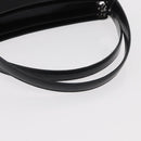 BALLY Hand Bag Leather Black Silver Auth 161058-7