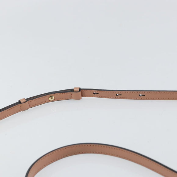 Salvatore Ferragamo Vala Hand Bag Leather 2way Pink Gold Auth 161059