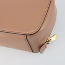 Salvatore Ferragamo Vala Hand Bag Leather 2way Pink Gold Auth 161059-16