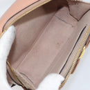 Salvatore Ferragamo Vala Hand Bag Leather 2way Pink Gold Auth 161059-11