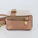 Salvatore Ferragamo Vala Hand Bag Leather 2way Pink Gold Auth 161059-4